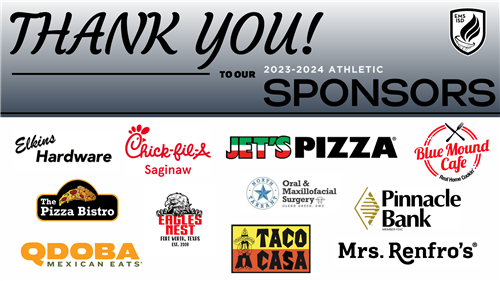Thank you sponsors
